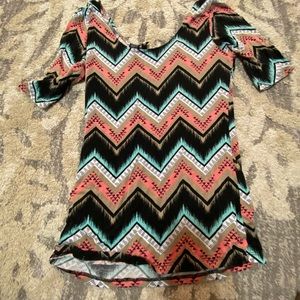 Aztec Scoop Neck Top